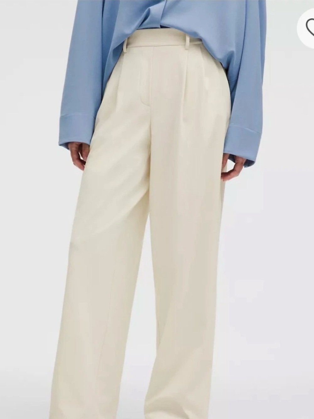 Lululemon Daydrift High-Rise Wide-Leg Trouser Light Ivory XL Reg $148